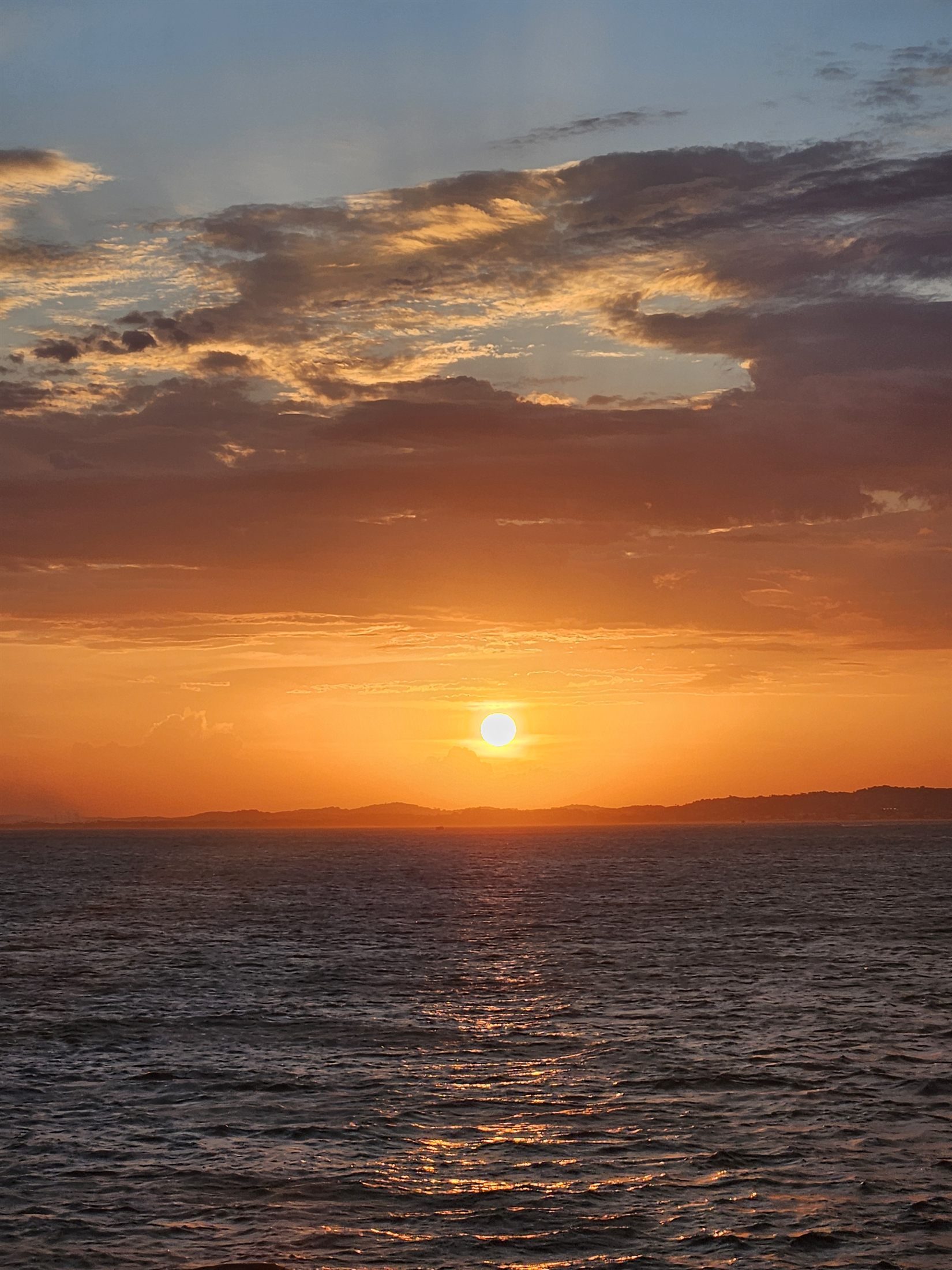 Sunset over the ocean